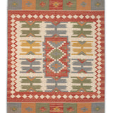 Farah - Hand Woven Jute Rug In Beige/Rust