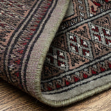 Masir-e Kamal - Hand Knotted Wool Rug In Olive Green/Maroon