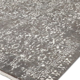 Avarin - Hand Knotted Wool Rug in Grey/White
