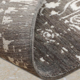 Avarin - Hand Knotted Wool Rug in Grey/White