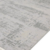 Zaruna - Hand Knotted Wool Rug in Light Grey/ Slate Grey