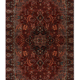 Tayoorah - Hand Knotted Wool Rug In Mustard/Navy Blue