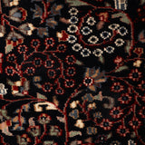 Shazaan - Hand Knotted Wool Rug In Navy Blue/ Maroon