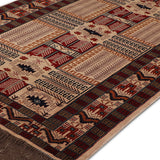Yasmeen - Hand Knotted Wool Rug in Beige/Maroon