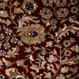 Marvella - Hand Knotted Wool Rug in Maroon /Navy Blue