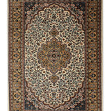 Tazvi - Hand Knotted Wool Rug In  Beige/Brown