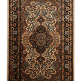 Kashvani - Hand Knotted Wool Rug In Mustard/Cream