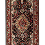 Tavira - Hand Knotted Wool Rug in Navy Blue/Cream