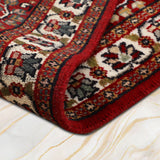 Rishara - Hand Knotted Wool Rug in Red/Cream