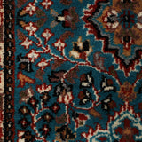 Kashavara - Hand Knotted Wool Rug in Turquoise Blue/Beige