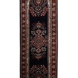 Navindra - Hand Knotted Wool Rug in Navy Blue/Orange