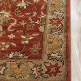 Roshanara - Hand Tufted Wool Rug In Rust/Sage Green