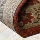 Roshanara - Hand Tufted Wool Rug In Rust/Sage Green