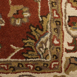 Shadab - Hand Tufted Wool Rug In Rust/Cream