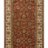 Shadab - Hand Tufted Wool Rug In Rust/Cream