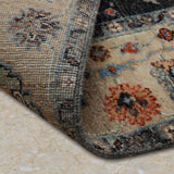 Azura - Hand Knotted Wool Rug In Navy Blue/Gray
