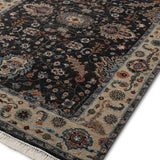 Azura - Hand Knotted Wool Rug In Navy Blue/Gray