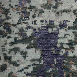 Elara - Hand Knotted Wool Rug In Grey/Sage Green