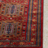 Mahsa - Hand Knotted Wool Rug In  Maroon/Brown