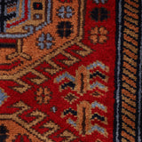 Mahsa - Hand Knotted Wool Rug In  Maroon/Brown