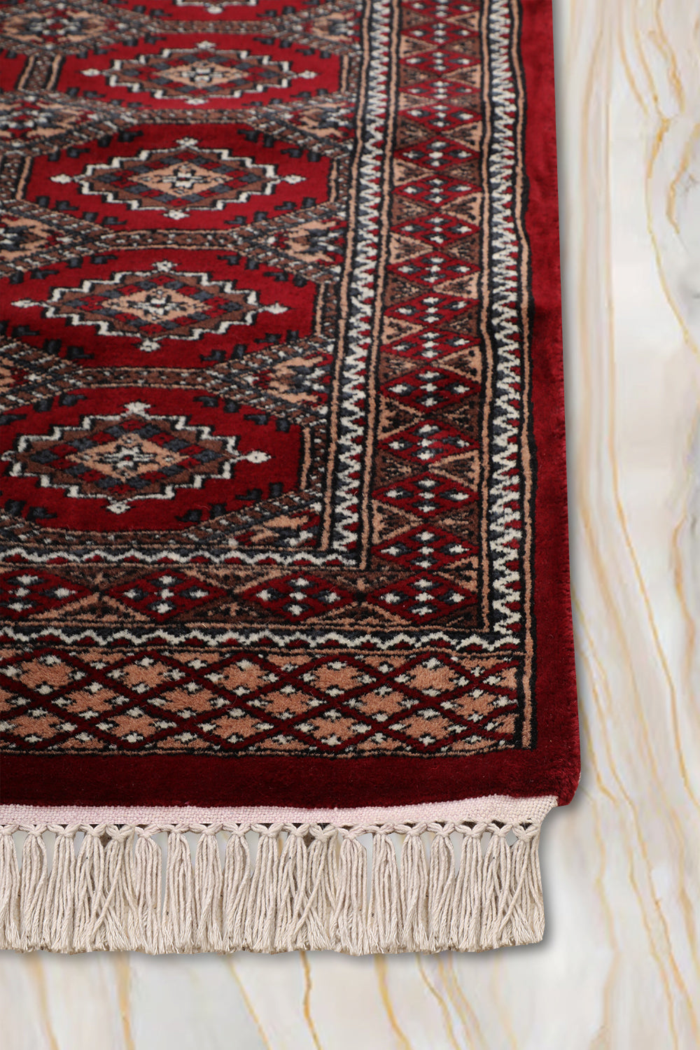 Maroon Vip Rug Ziba - Hand Knotted Wool Rug In Maroon/Brown