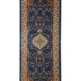 Shirin - Hand Knotted Wool Rug In Turkish Blue/ Cream