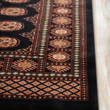Leyla - Hand Knotted Wool Rug In Dark Blue/Peach