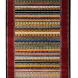 Aurea - Hand Knotted Wool Rug In Maroon/Yellow