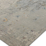 Selene - Hand Knotted Wool Rug In Light Grey/Dark Grey
