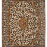 Marika - Hand Knotted Silk Rug In Cream/Ivory