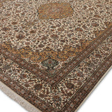 Marika - Hand Knotted Silk Rug In Cream/Ivory