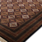 Tara - Hand Knotted Wool Rug In Blue/Brown