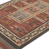 Parwaaz -  Hand Woven Jute Rug in Brown/Black