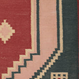 Selma - Hand Knotted Cotton Rug In Green/Maroon
