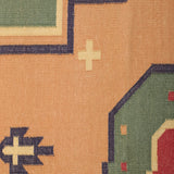 Jada - Hand Knotted Cotton Rug In  Olive Green/Red