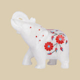 Hasti Pushpa - Sculpture in Marble