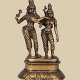 Shiv-Parvati Abhay - Sculpture in Brass